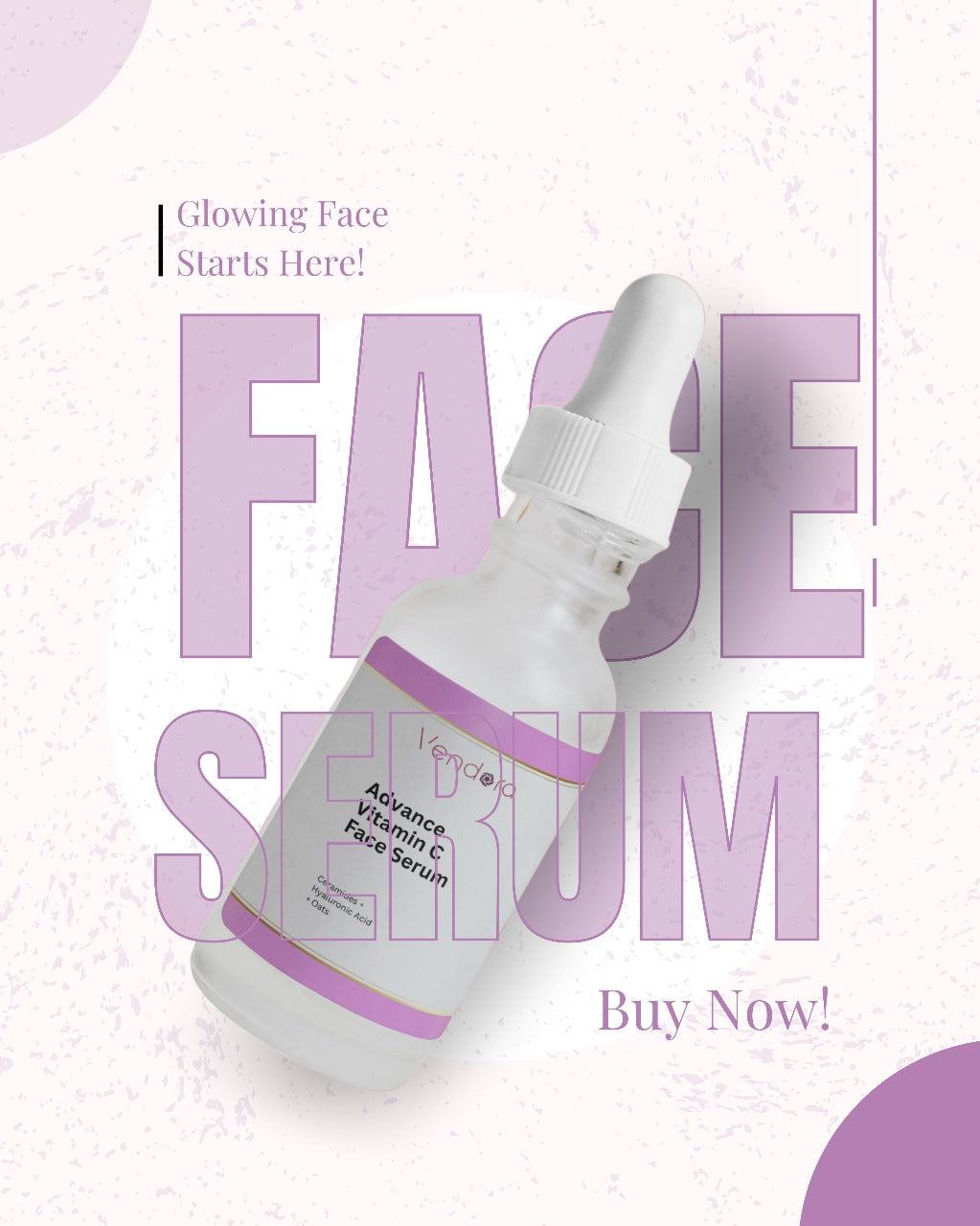 Vendora Vitamin C Radiance Serum | Papaya & Hyaluronic Acid for Bright, Spotless Glow | 30ml