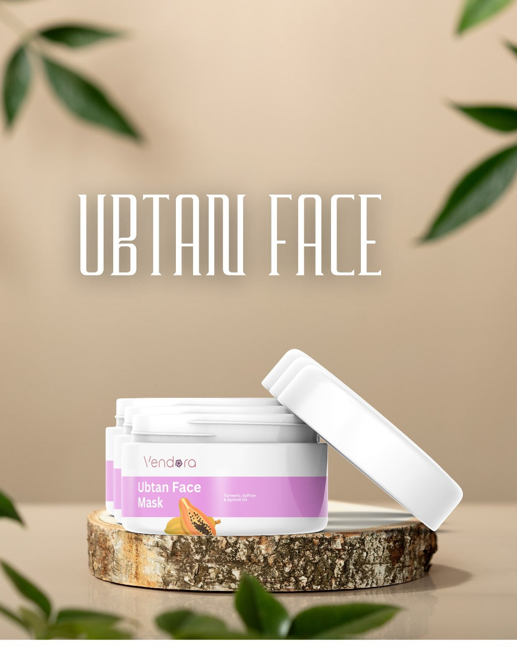 Vendora Glow-Up Ubtan Jelly Mask | Turmeric & Saffron Magic to Fade Dark Spots & Boost Radiance!