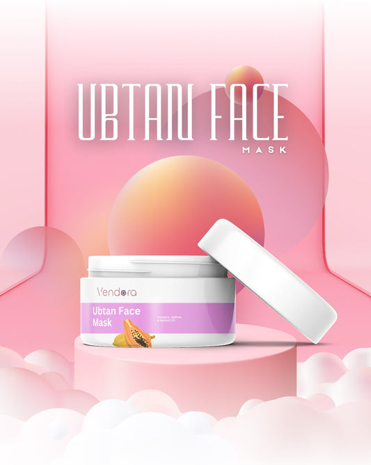 Vendora Glow-Up Ubtan Jelly Mask | Turmeric & Saffron Magic to Fade Dark Spots & Boost Radiance!